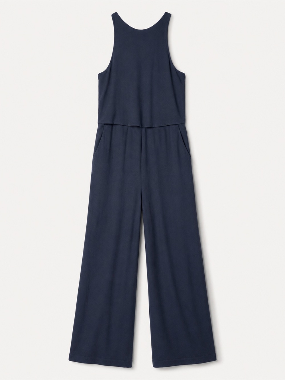 Wide Leg Jumpsuit Navy Size 6 Kit and Ace Autumn Wedding Guest Outfit - Picture 2 of 7